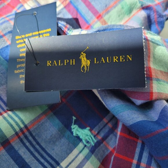 NWT Ralph Lauren Check Shirt Boys 14-16 yrs Size L - Picture 5 of 6